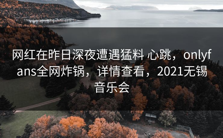 网红在昨日深夜遭遇猛料 心跳，onlyfans全网炸锅，详情查看，2021无锡音乐会